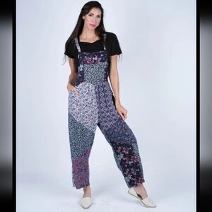 Floral Patchwork Jumpsuit